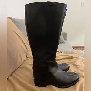 GEOX Black Leather Riding boot size 7.5